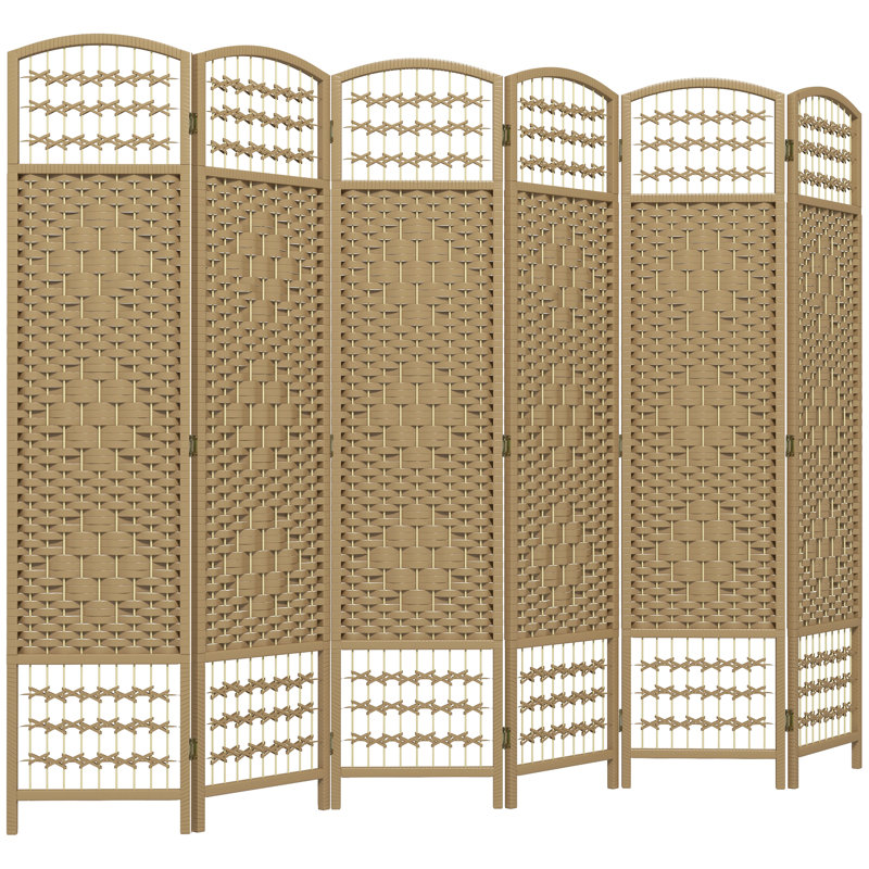 Cloison en bois massif Alaudin, 6, H 67 po x l 94,5 po x P 0,5 po, Naturel