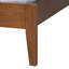 Grand lit en rotin tissé Mid-Century Bredyn Baxton Studio Fleur