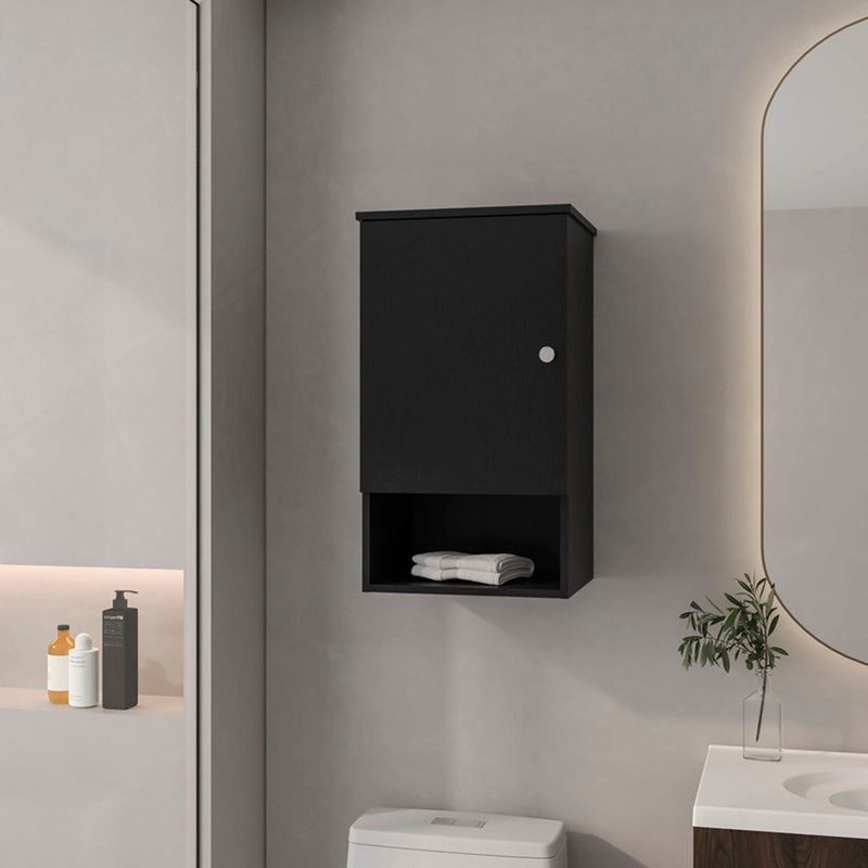 Medicine Cabinet Porto, Bathroom, Black, Black