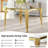 37”Modern Square Glass Dining Table With Stainless Steel Legs For Home Office, Kitchen, Living Room-547818936-547818937