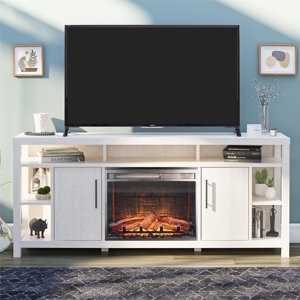 Xylan Electric Fireplace Tv Console For Tvs Up To 75"