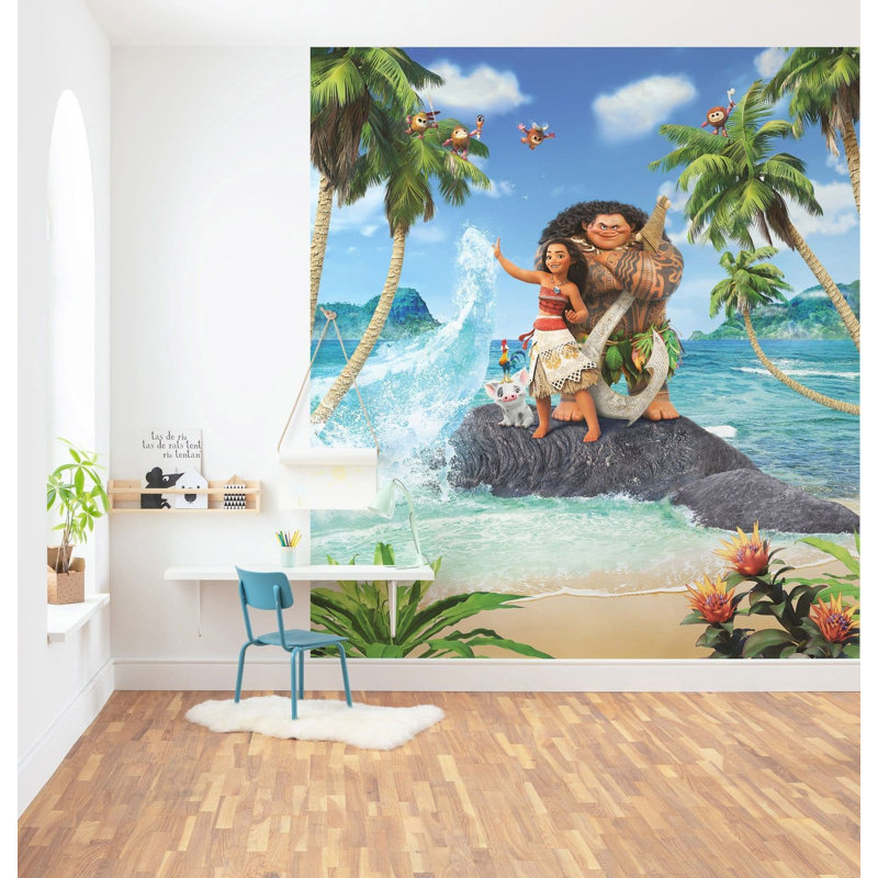 Moana On the Beach non-woven 9.18cm x 8.2cm Low-Gloss Wallpaper Roll