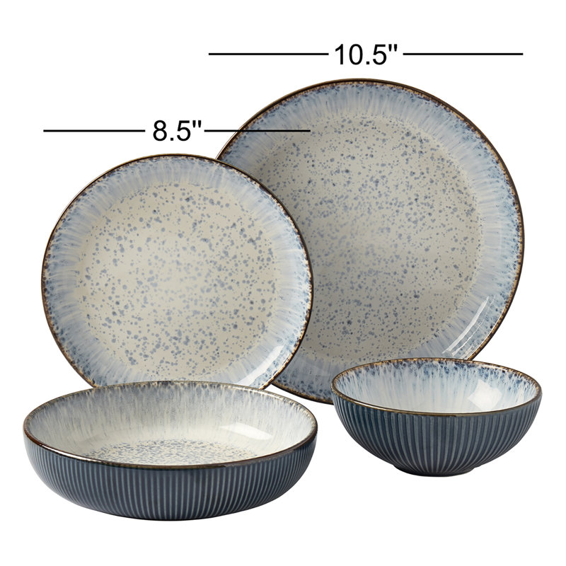 Service de table 12 pièces Jura, Bleu