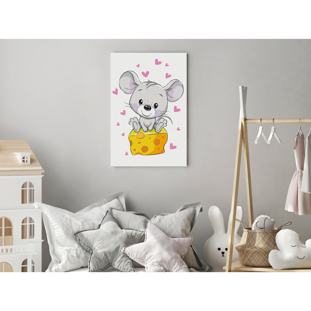 Leinwandbild Mouse In Love - Malen nach Zahlen