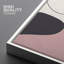 «Swirling Pink & Dark Shapes With Lines», cadre flottant, impression sur toile-63354248-63354249