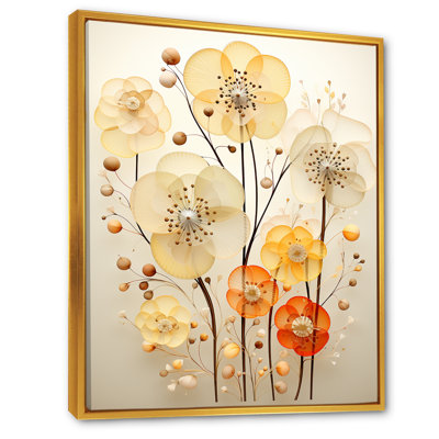 Yellow Flora Fantasy - Botanicals Wall Art