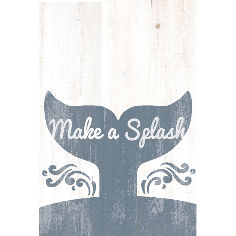 Make A Splash Whale Tail - Wrapped Canvas Print, 91cm H x 61cm W x 3.8cm D