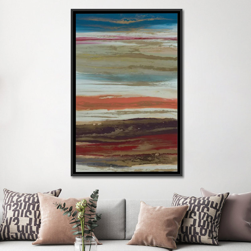 « matinée aube », reproduction d’art sur toile, H 60 po x l 40po x P 1,5 po, Toile avec cadre noir