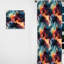 Blue And Purple Cosmic Voyage Marble Pattern - Abstract Marble Room Darkening Curtain - 1 Panels-107610956