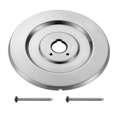 Shower Faucet Pressure Balancing Valve Cover Plate In Matte Black