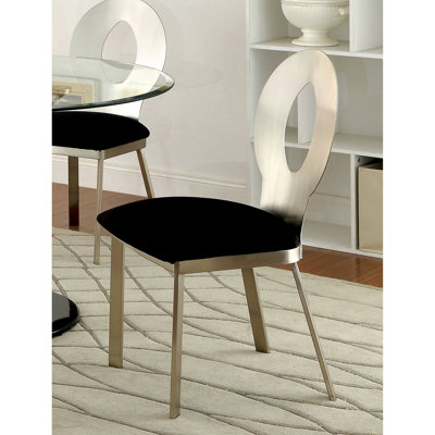 Meleze 19'' H Upholstered Metal Side Chair