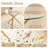 5 Piece Round Gold Glass Dining Table Set for 4-820500141
