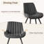 Chaises de salle à manger modernes, L 21,6 po x l 18,5 po x H 32,8 po, revêtement en tissu technique au design élégant, rembourrage au niveau du canapé, adapté aux animaux de compagnie, résistant aux égratignures durable, pour la cuisine, la salle à manger ou le bureau personnel-1297467853-1304183528