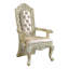 Chaise avec accoudoirs Michiaki, en argent champagne (ensemble de 2)