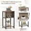 34cm W Metal Bedside Table