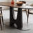 Solid wood ash oval dining table set-108530905