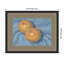 «Oranges on Blue» par Carrie Arnold, impression sur bois encadrée-2118985948