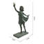 Sculpture fille avec papillon