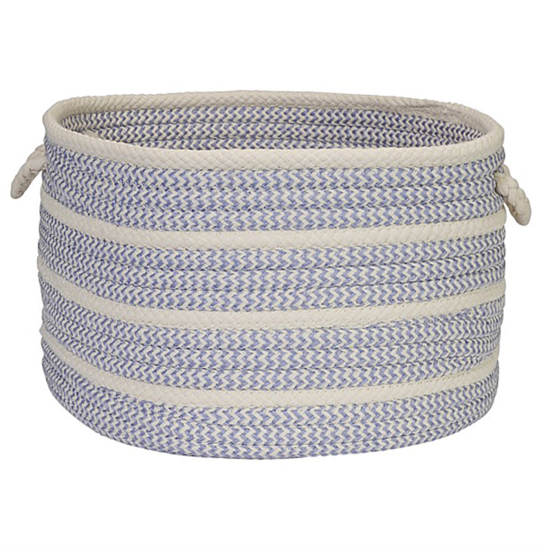 Panier de rangement à bandes, Améthyste, H 14 po x l 22 po x P 22 po