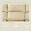 Fauteuil inclinable en cuir recyclé beige