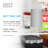Glass FREEZE Carafe with Lid in Gray