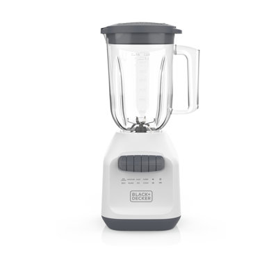 Noir + mélangeur à glace 750w, pot Perfectpour 56 oz, lame en acier inoxydable à 6 pointes, 8 vitesses + impulsion, blanc