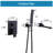 Wall Mount Bathtub Faucet Single Handle Tub Filler Shower Faucet Set with Brass Rough-in Valve-61549183