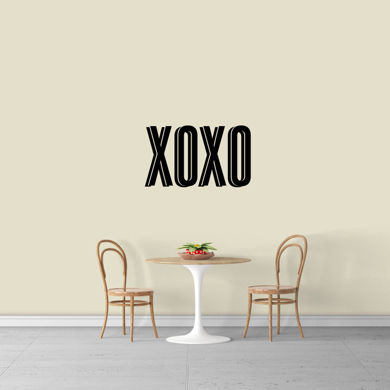 Text & Numbers Wall Decal, Black