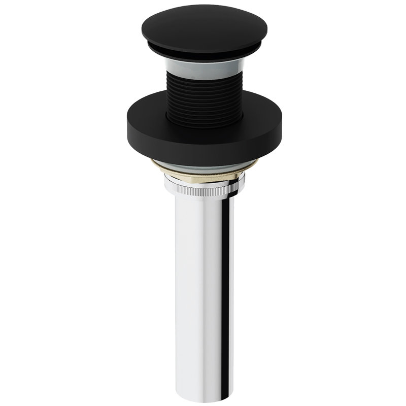 Pop-Up Bathroom Sink Drain, Matte Black