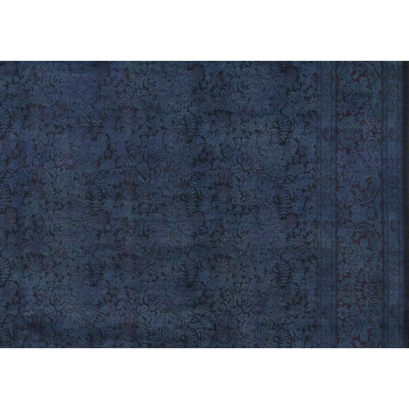 Hand-Knotted High-Quality Navy Area Rug