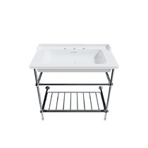 Classic 25” Basin and Metal Console Set, Luxury bathrooms, Crosswater  London