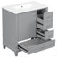 Meuble-lavabo 30 po avec lavabo, une porte avec tablette et trois tiroirs, porte à fermeture en douceur-126271614