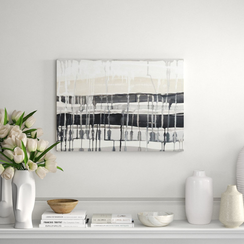 Night Drops Print by Sara Brown, Image Brush Gel, 24" H x 33" W x 1.5" D