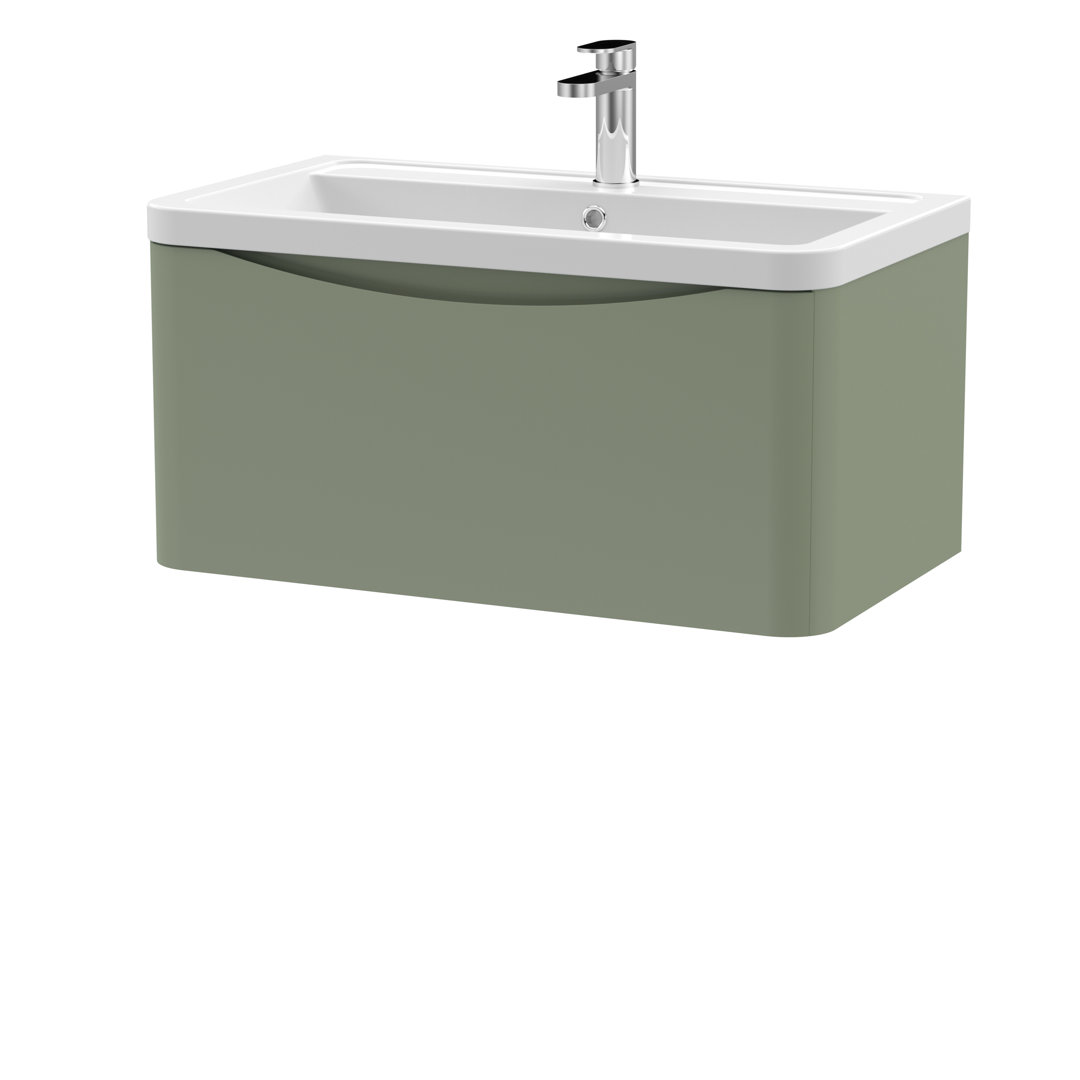 Lunar 800mm Wall Hung Single Vanity