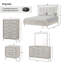 Ensemble de chambre à coucher 5 pièces avec éclairage à DEL Haak, finition chêne gris Haak-112499290