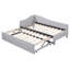Lit de jour simple tapissier en L rembourré en forme de L avec lit gigogne-224512646