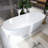 66.9'' x 29.5'' Soaking Solid Surface Bathtub
