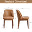 Bason Upholstered Faux Leather Dining Chairs-112701187