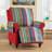 Vibrant Stripe Design Furniture Protector with Pockets