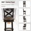 Tabouret de comptoir pivotant 26 po Bronty-689538038-708602199