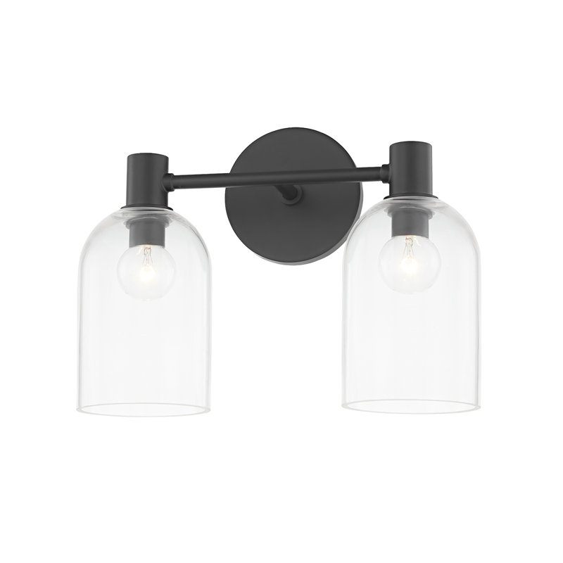 Redmond Steel Armed Sconce, Soft Black