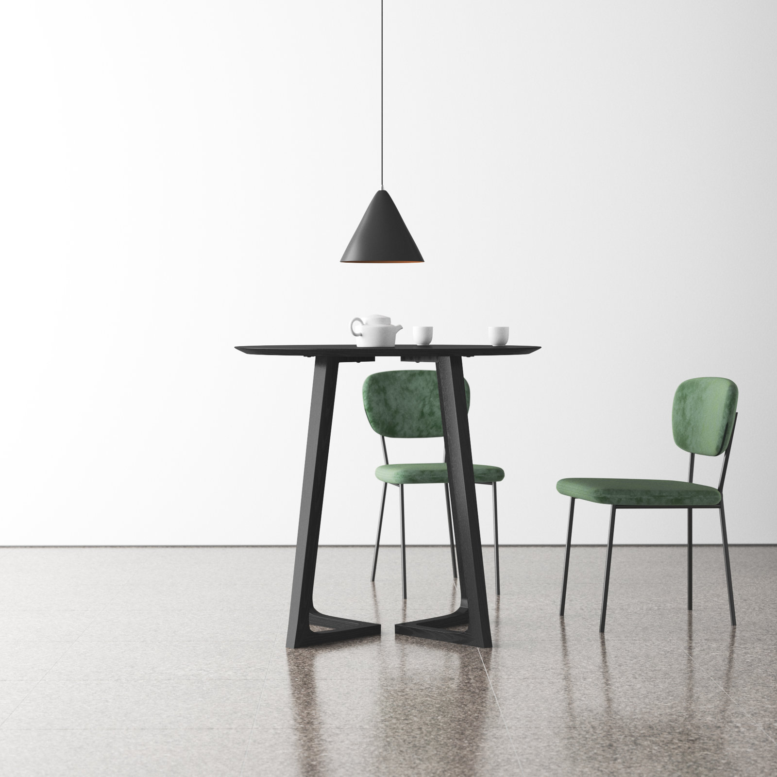 Fischer Counter Table, Black Ash
