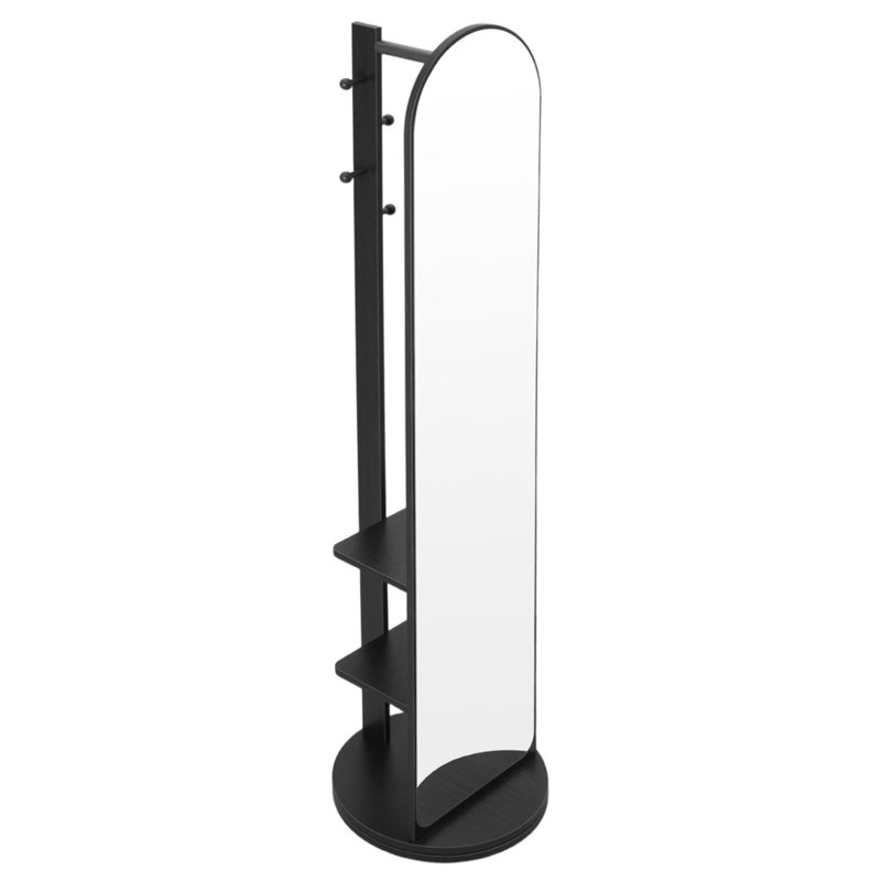 Rectangle Floor Mirror, Black
