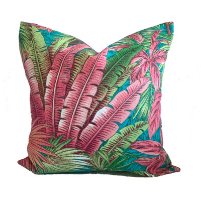 Floral Outdoor Reversible Pillow Cover