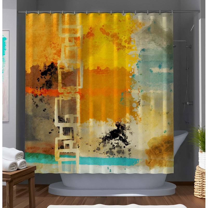 Succulent Happy Designer Shower Curtain