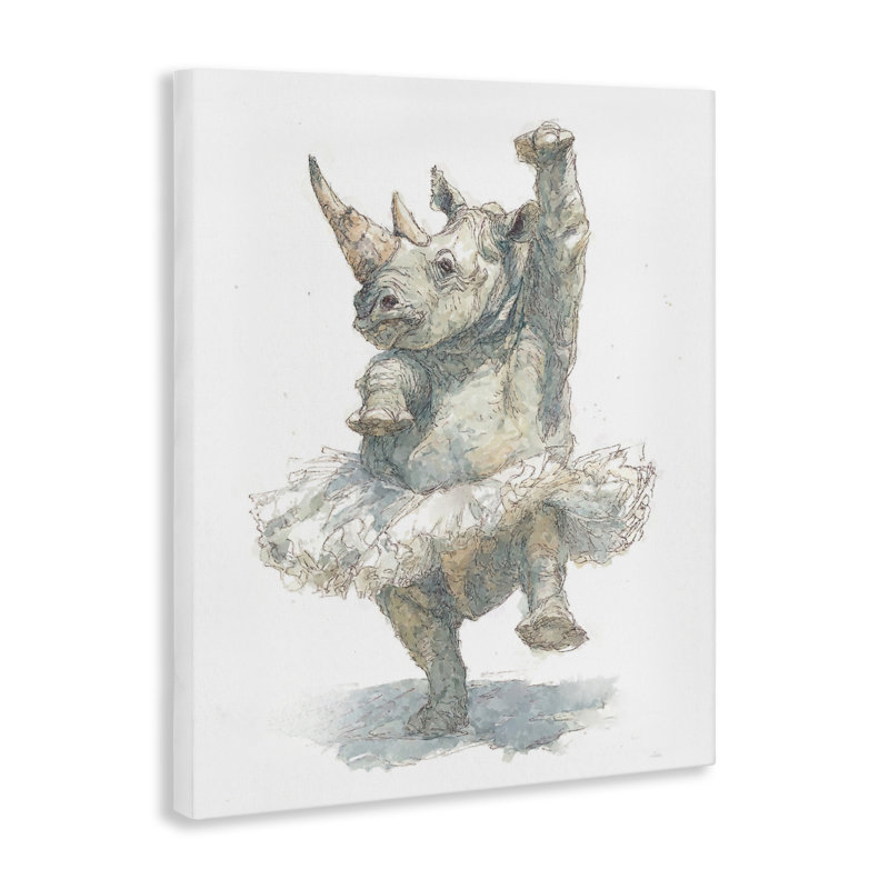 Toile de ballet rhino tutu, design par Ziwei Li, H 30 po x l 24 po