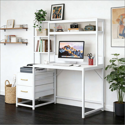 All-in-One Computer Desk with Storage