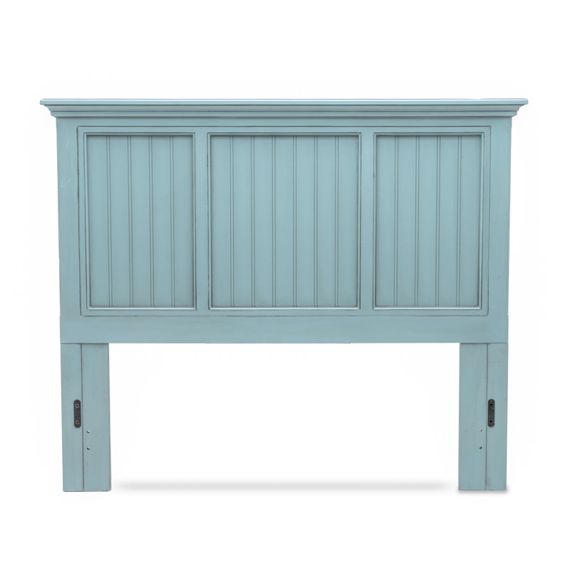 Kolya - Solid Wood Headboard - Queen - Bleu Finish, Queen, Blue