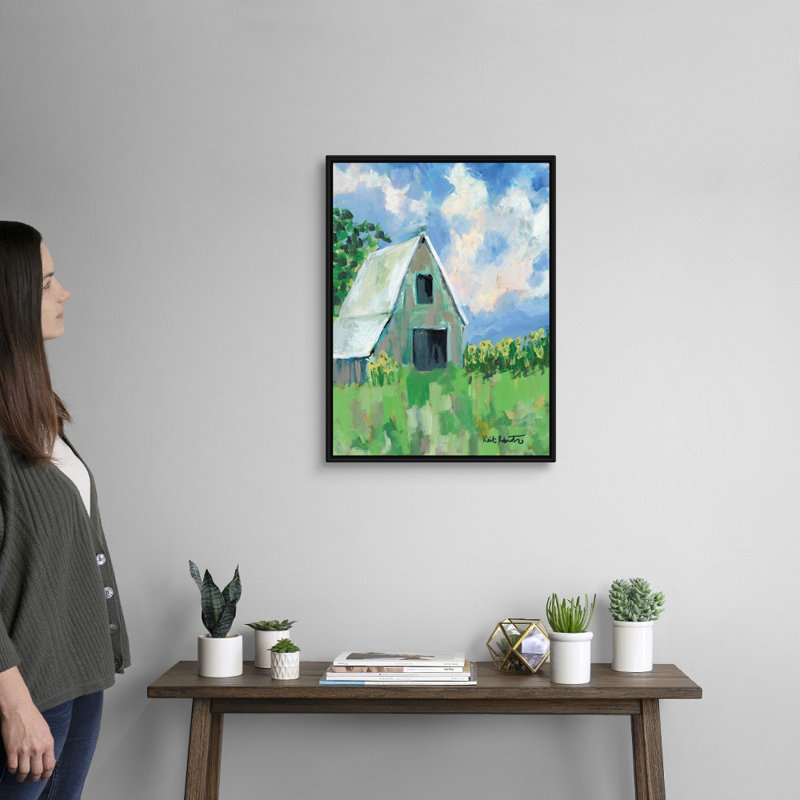 « June Fields » par Kait Roberts-impression sur toile, Toile avec cadre noir, H 26 po x l 20 po x P 1,75 po