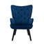 Velvet Wingback Chair